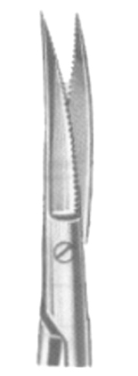 Wagner Fine Scissors Curved 12cm/4 3/4" Fig # 4 Sh/Sh