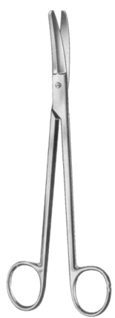 BotTC GOLDher Tonsil Scissors 18cm/7"