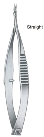 Vannas Iridectomy Scissors Straight 8cm/3 1/4"