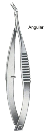 Vannas Iridectomy Scissors Angular 8cm/3 1/4"