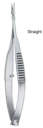 Vannas Mod, Tubingen Iridectomy Scissors Straight 8.5cm/3 1/4"