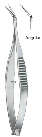 Vannas Mod, Tubingen Iridectomy Scissors Angular 8.5cm/3 1/2"