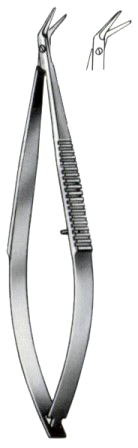Castroviejo Iridectomy Scissors Angled10cm/4"
