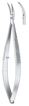 Castroviejo Iridectomy Scissors Curved 10cm/4"