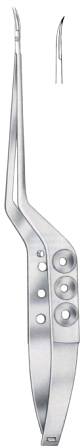 Yasargil Micro Scissors Curved Downward 22.5cm/9"