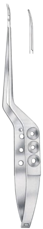 Yasargil Dissecting Scissors Curved 22.5cm/9"