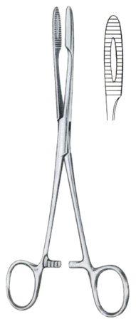 Gross-Maier Polypus Forceps BJ Straight 20cm/8" Without Ratchet