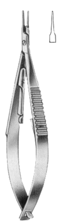 Castroviejo Micro Needle Holders Straight 9cm/3 1/2" With Ratchet
