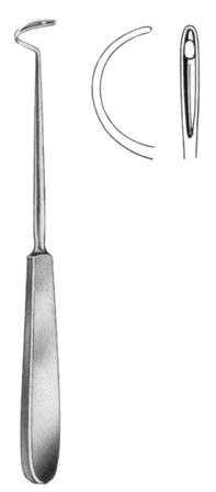 Deschamps Ligature Needles Blunt 21cm/8 1/4" Left