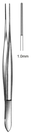 DeBakey Cushing Tissue Fcps Atrauma 1mm, 18cm
