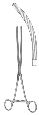 Doyen Intestinal Clamps Forceps BJ Curved 21cm/8 1/4"