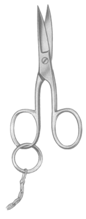Fine Nail Scissors 10cm/4"(Straight)